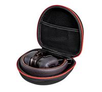 AONKE Custodia rigida per cuffie compatibile con cuffie Bluetooth wireless Marshall Major V/IV/III/II/5/4/3/2 (cerniera rossa)