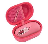 AONKE Duro Viaggio Caso Copertina coustodia per Pebble Mouse 2 M350s / Pebble/POP Mouse (Solo Custodia) (rosso)