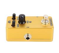 AONYAYBM Pedale Effetti per Chitarra Elettrica, Effettore a Blocco Singolo per Chitarra Elettrica, Gamma di Frequenza Regolabile Pedale di Simulazione Amplificatore Mini Modulazione(Distorsione d'oro)