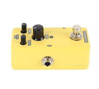 AONYAYBM Pedale Effetti per Chitarra Elettrica, Effettore a Blocco Singolo per Chitarra Elettrica, Gamma di Frequenza Regolabile Pedale di Simulazione Amplificatore Mini Modulazione(Overdrive giallo)
