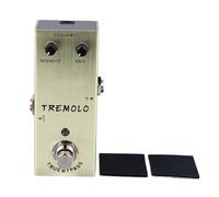 AONYAYBM Pedale Effetti per Chitarra, Pedale Effetti per Chitarra Elettrica, Pedale Effetti per Chitarra Elettrica Abbellisci Mini Accessori Portatili per Prestazioni di Tipo Singolo(AN-07 Giallo)