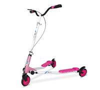 AOODIL Scooter oscillante regolabile a 3 ruote pieghevole Wiggle Scooter Autodizzante per Bambini/Adulti a partire da 6 anni (Rosa)