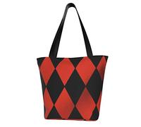 AOOEDM Arlecchino Borsa della spesa riutilizzabile Borsa della spesa Borsa a tracolla casual Borsa per uomo Donna Borsa da mercato ECO Borsa da spiaggia Borsa da viaggio