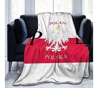 AOOEDM Bandiera polacca Polonia Polska Coperta in pile di flanella Coperta morbida e soffice, utilizzata per il divano letto da viaggio in campeggio all'aperto