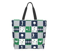 AOOEDM Borsa da golf, borsa a tracolla con stampa di palline da golf, graziosa borsa tote con stampa di palline da golf per uomo e donna