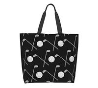AOOEDM Borsa da golf, borsa a tracolla con stampa di palline da golf, graziosa borsa tote con stampa di palline da golf per uomo e donna