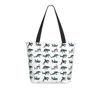 AOOEDM Borsa della spesa da donna con delfini e balene Sharks 13x11x7in.Il regalo perfetto per San Valentino.È il miglior regalo di San Valentino per mamma, figlia, moglie, ecc.