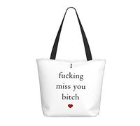 AOOEDM Borsa della spesa da donna I Missed You 13x11x7in.Il regalo perfetto per San Valentino.È il miglior regalo di San Valentino per mamma, figlia, moglie, ecc.