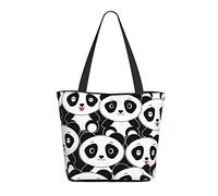 AOOEDM Borsa della spesa da donna Lovely Pandas 13x11x7in.Il regalo perfetto per San Valentino.È il miglior regalo di San Valentino per mamma, figlia, moglie, ecc
