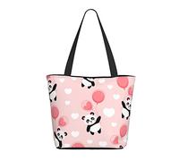 AOOEDM Borsa della spesa da donna Lovely Pandas 13x11x7in.Il regalo perfetto per San Valentino.È il miglior regalo di San Valentino per mamma, figlia, moglie, ecc