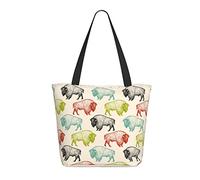 AOOEDM Borsa della spesa da donna modello bisonte animale 13x11x7 pollici.Il regalo perfetto per San Valentino.È il miglior regalo di San Valentino per mamma, figlia, moglie, ecc.