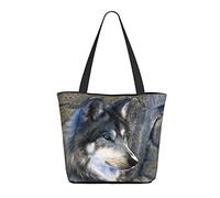 AOOEDM Borsa della spesa da donna Wolf Eyes 13x11x7in.Il regalo perfetto per San Valentino.È il miglior regalo di San Valentino per mamma, figlia, moglie, ecc.