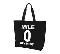 AOOEDM Borsa della spesa riutilizzabile in tela da donna Mile 0 Key West