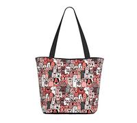 AOOEDM Borsa per la spesa da donna modello cani 13x11x7in.Il regalo perfetto per San Valentino.È il miglior regalo di San Valentino per mamma, figlia, moglie, ecc.