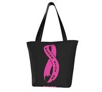 AOOEDM Borsa tote con nastro infinito per cancro al seno Borsa per la spesa per la spesa a spalla da donna