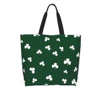 AOOEDM Borsa tote Shamrock1 da donna, grande, casual, a tracolla con tasca interna, riutilizzabile, borsa per la spesa.