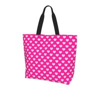 AOOEDM Borse a tracolla da donna con stampa a cuori per San Valentino, estetiche e carine, riutilizzabili, ideali per la spesa, i viaggi e le escursioni.