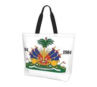 AOOEDM Borse tote con bandiera di Haiti per donna, riutilizzabili, ideali per viaggiare, fare la spesa, per lavoro, viaggi, palestra e yoga.