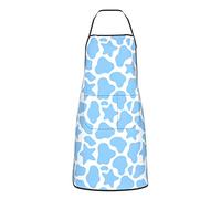 AOOEDM Grembiule Blue Cow Star per Uomo Donna con 2 Tasche, Grembiuli Regolabili Impermeabili Hawaiani per Cucinare