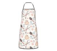 AOOEDM Grembiule da toelettatura per animali domestici kawaii per uomo donna con 2 tasche, grembiuli regolabili impermeabili hawaiani per cucinare