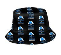 AOOEDM My Uncle is Single Outdoor Sun Fisherman's Hat Bucket Caps Cappelli da Spiaggia Traspiranti per Uomini e Donne