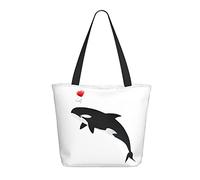 AOOEDM Simpatica borsa della spesa da donna Killer Whale 13x11x7in.Il regalo perfetto per San Valentino.È il miglior regalo di San Valentino per mamma, figlia, moglie, ecc.