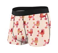 AOOEDM Slip Boxer da Uomo Corti Modello Barboncino Mutande morbide Tronco Boxer Elasticizzato con Custodia S-XXL