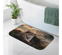 AOOEDM Tappetino per diatomee con stampa leopardo animale africano, tappetino per a in terra di diatomee, tappetino da bagno antiscivolo ad asciugatura rapida, 19,7x31,5 pollici