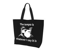 AOOEDM Tempo è qualunque cosa io dica borsa per la spesa riutilizzabile in tela da donna