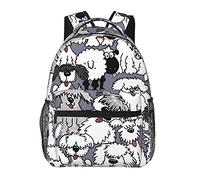 AOOEDM Zaino per la scuola per ragazzi, ragazze, uomini, donne, viaggio, sport casual, Bookpack, compatibile con la vecchia borsa dei cani da pastore inglese all'aperto
