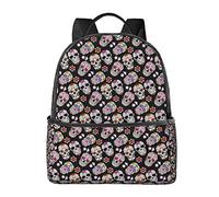 AOOEDM Zaino per laptop Borsa per computer antifurto, Zaini da escursionismo leggeri da uomo Donna, Borse per libri carine Zaino da college per adolescenti, Beanie Pizza