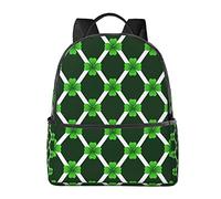 AOOEDM Zaino per laptop Borsa per computer antifurto, Zaini per escursionismo leggeri da uomo Donna, Borse per libri carine Zaino per college per adolescenti, Doberman Pinscher Pizza turchese