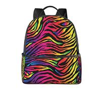 AOOEDM Zaino per laptop Borsa per computer antifurto, Zaini per escursionismo leggeri da uomo e donna, Borse per libri carine Zaino per college per adolescenti, Fish On Ombre