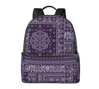 AOOEDM Zaino per laptop da viaggio per ragazzo e ragazza, grande borsa per computer resistente all'acqua Business College Bookbag (bandiera americana colore blu navy bianco testa di teschi pazzi)