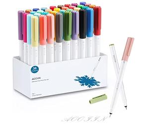 AOOIIN Penne a punta fine per Cricut Maker 3/Maker/Explore 3/Air 2, set di 36 pennarelli da 0,4 punte Ultimate Point Marker Pen Set di penne da disegno per Cricut Machine