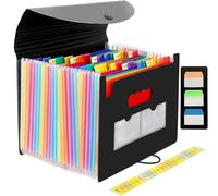 Aoonar Cartella Portadocumenti A4, Porta Documenti Espandibile 24 Tasche, Raccoglitore Documenti Fisarmonica Organizzatore per Faldoni Ufficio/Scuola/Casa