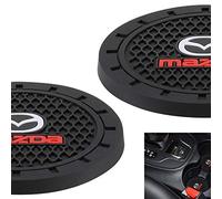 AOOOOP Accessori interni auto per Mazda portabicchieri inserto sottobicchiere - tappetino antiscivolo in silicone per Mazda 3 6 CX-3 CX-5 CX-9 MX-5 (set da 2, diametro 7 cm)
