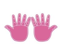 AOOOWER 2 guanti grandi in schiuma a doppia faccia per esultare le mani, per eventi sportivi, squadre, spiriti, guanti