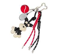 AOOOWER Adorabile portachiavi a forma di cane Schnauzer, fatto a mano, con fine per l'uso quotidiano e per chiavi dell'auto, Size approx. 9.8x6.3cm/3.86x2.48inch, poliuretano, Nessuna pietra preziosa