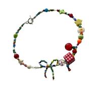 AOOOWER Affascinante collana con ciondolo a forma di farfalla colorata per donne alla ricerca di accessori unici