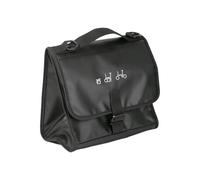 AOOOWER Borsa per bici pieghevole, compatta, resistente alle intemperie, con strisce riflettenti e tasca per carte di credito, impermeabile