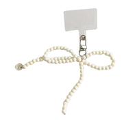 AOOOWER Bowknot Key Adornment Telefono Gioielli Elegante Ciondolo Del Telefono Bowknot Cordino Del Telefono per la Moda, 12CM, Mi Zhu, Nessuna pietra preziosa