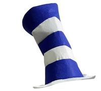 [AOOOWER] Cappello da capitano dell'esercito con motivo a righe, cappello da capitano con bordo grande, traspirante, per Halloween, Carnevale e cosplay, eventi unisex