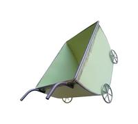 AOOOWER Carrello per fiori, piccolo, moderno, salvaspazio, decorazione in metallo, carriola, supporto per piante per esterni, interni, giardino, cortile, balcone