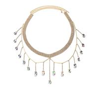 AOOOWER Catena delicata per il corpo da donna con ciondolo a goccia d'acqua catena per il corpo da donna costume da bagno, Size 74.530cm/ 29.3311.81in, lega e strass, Nessuna pietra preziosa