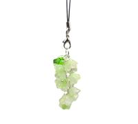 AOOOWER Catena telefonica Convallaria fatta a mano dolce e delicato ciondolo per telefono cinghie cordino telefono appeso decorazione chiave, 11.5CM 8cm, Acrilico, Nessuna pietra preziosa