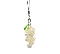 AOOOWER Catena telefonica Convallaria fatta a mano dolce e delicato ciondolo per telefono cinghie cordino telefono appeso decorazione chiave, 11.5CM 8cm, Acrilico, Nessuna pietra preziosa