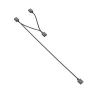 AOOOWER Cavo splitter ARGB a 3 pin, cavo splitter ARGB per trasmissione stabile dei segnali di ventola a LED multipli per migliorare le configurazioni della ventola