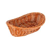 AOOOWER Cestino per pane intrecciato impilabile ovale cesti di frutta porta cibo per verdure cucina domestica ristorante all'aperto vimini pane piccolo pane per tavolo