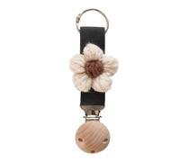 AOOOWER Clip a forma di fiore per cappello da viaggio elegante ciondolo zaino donna borsa accessori portatile cappello attacco, 12.5cm, Lana + clip in metallo in legno + fascia elastica, Nessuna